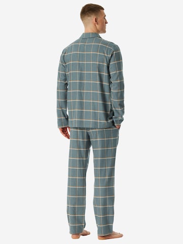 SCHIESSER - Pijama largo 'Selected Premium Warming' en verde