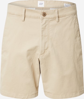 GAP Regular Chinohousut 'ESSENTIAL' värissä vihreä: etupuoli