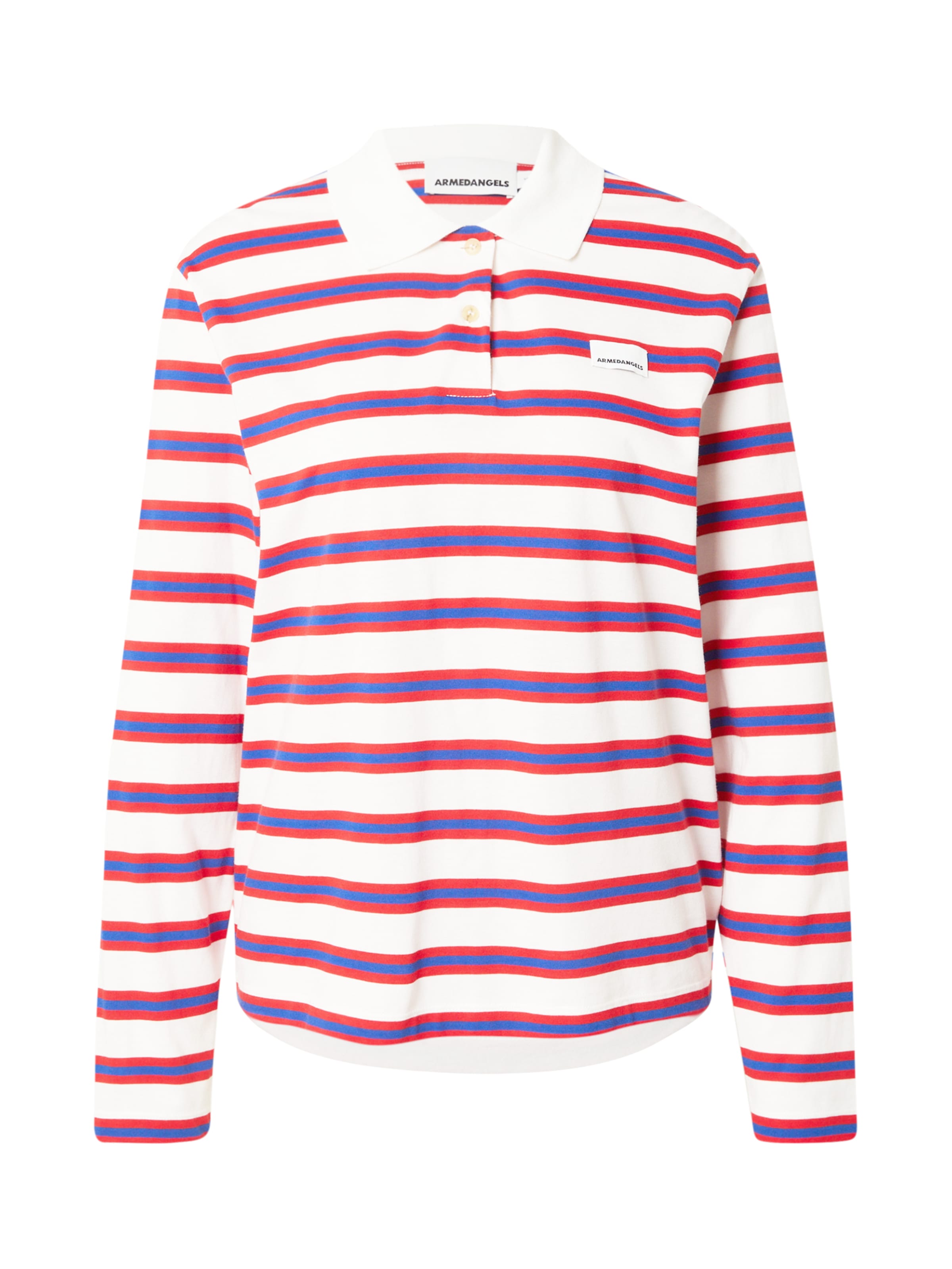 ARMEDANGELS Футболка в Кремовый / Синий / Красный, Обзор товара