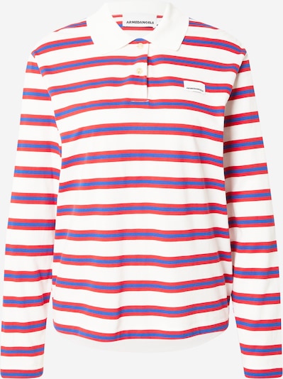 ARMEDANGELS Majica u boja pijeska / plava / crvena, Pregled proizvoda