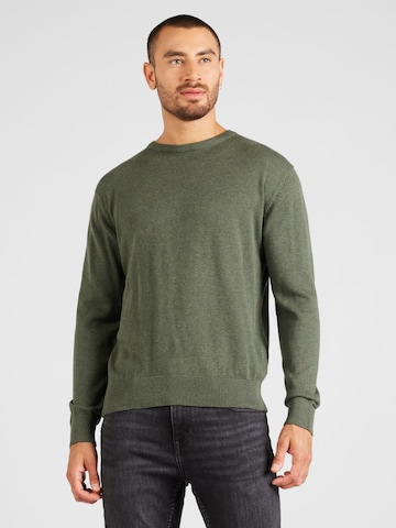 MELAWEAR Пуловер 'HIMAL' в зелено: отпред