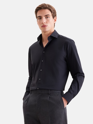 SEIDENSTICKER Slim fit Business shirt in Black