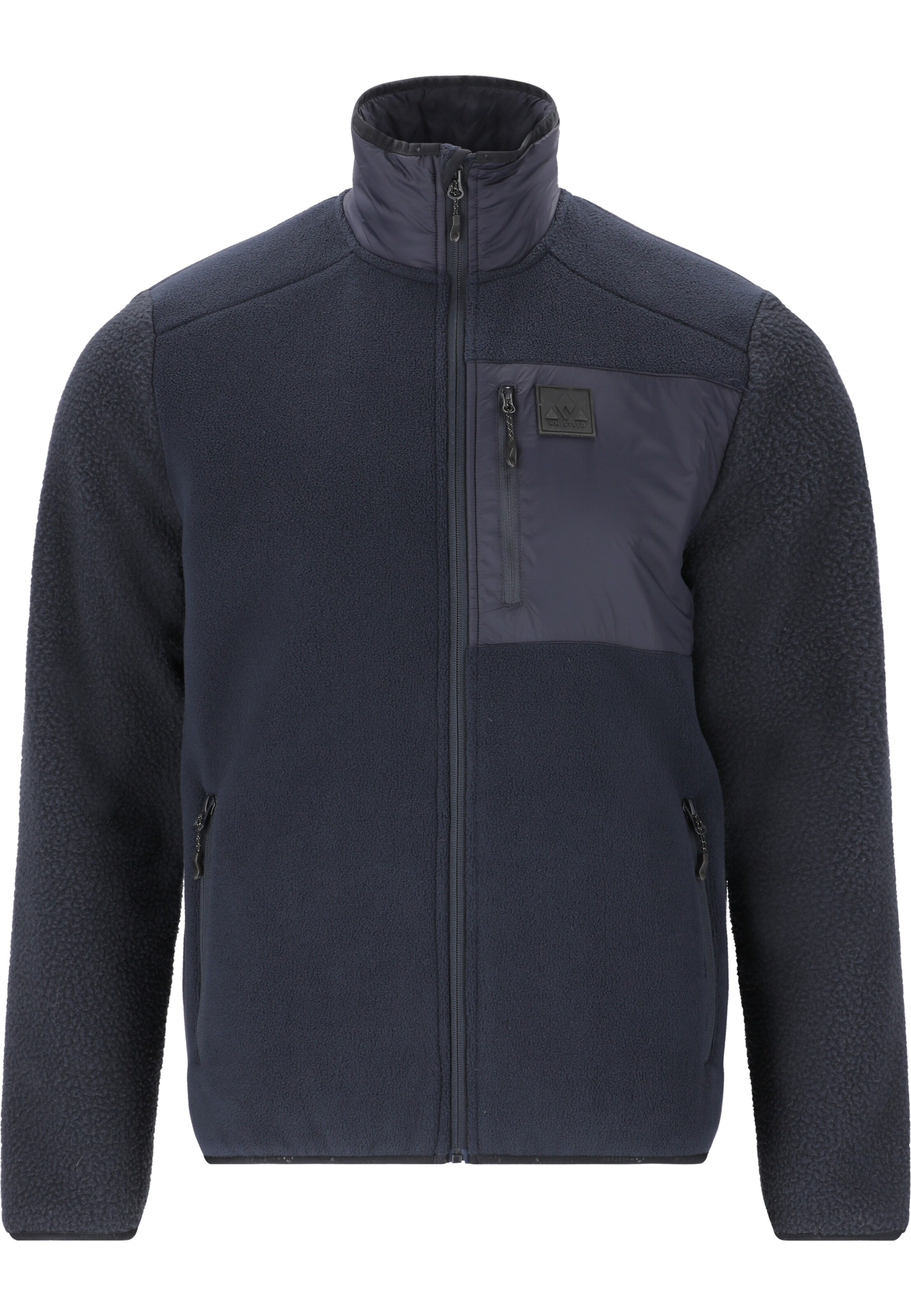 Whistler Athletic Fleece Jacket 'Makaley' in Blue: front