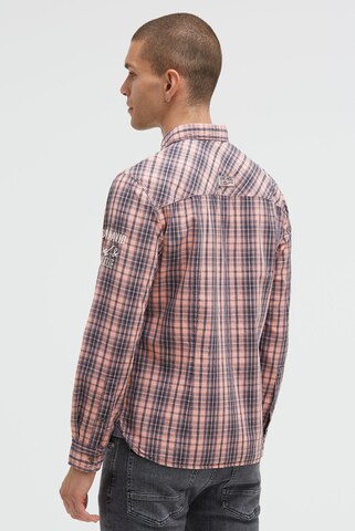 CAMP DAVID Regular fit Button Up Shirt in Orange: front