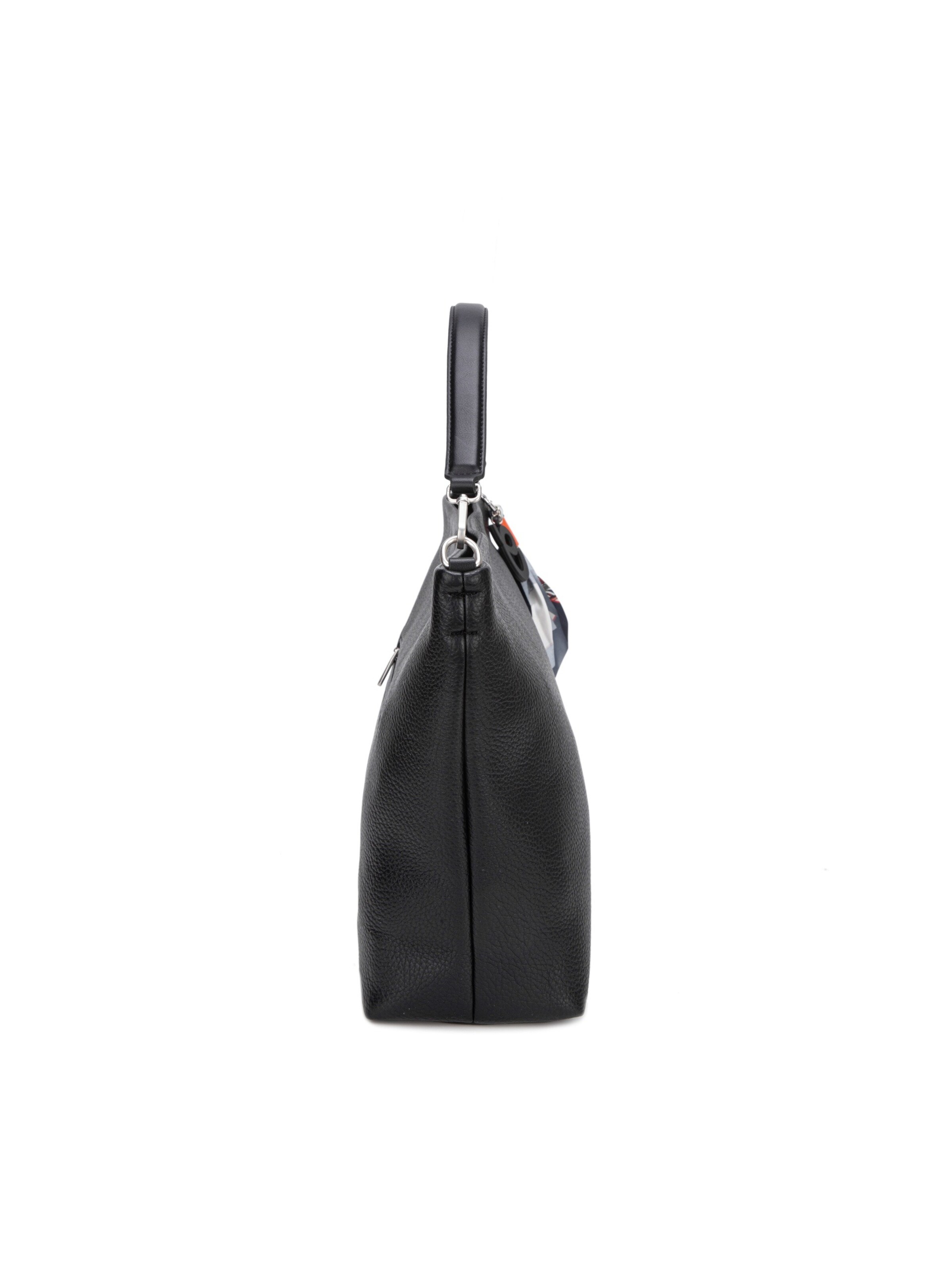 Borsa a spalla 'Borsa Hobo David Jones con Foulard Multicolore e Charm' di David Jones in nero