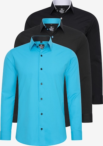 Rusty Neal Overhemd in Blauw: voorkant