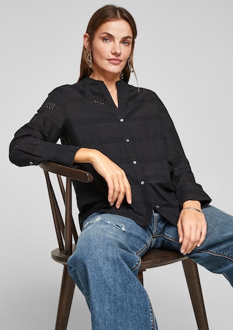 s.Oliver Blouse in Black: front