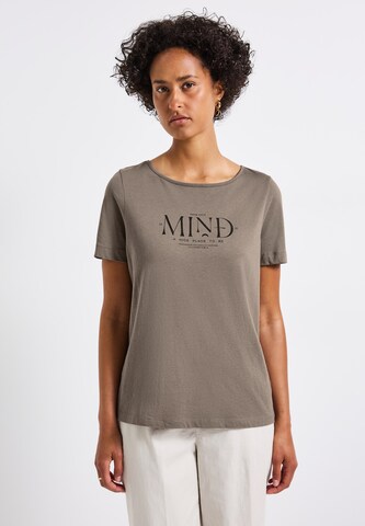 STREET ONE Shirt in Brown: front