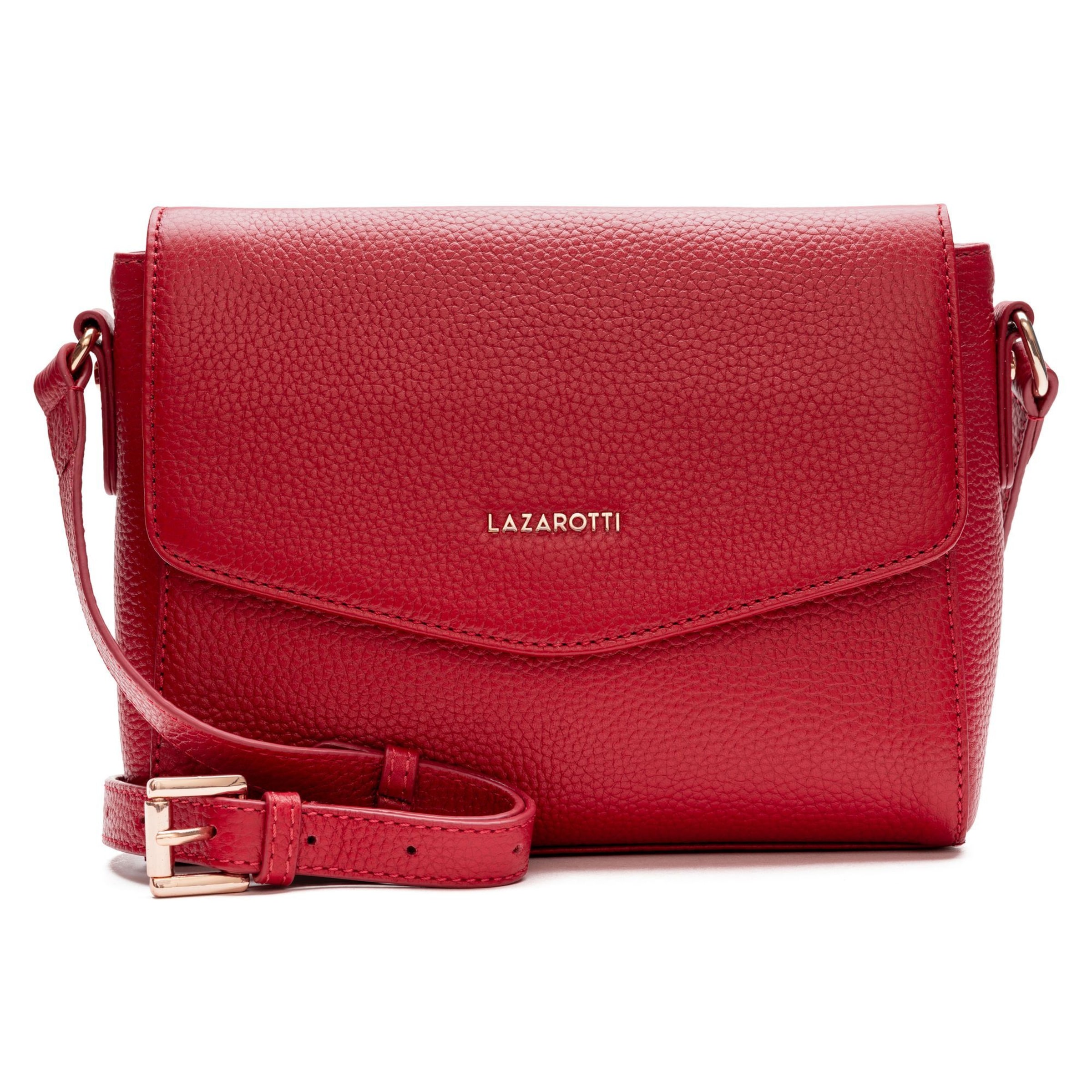 Lazarotti Schoudertas in Rood: voorkant