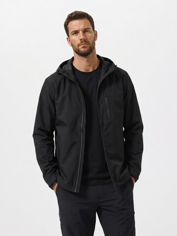 YOUTHUP Outdoor jacket 'Kompakt' in Black: front