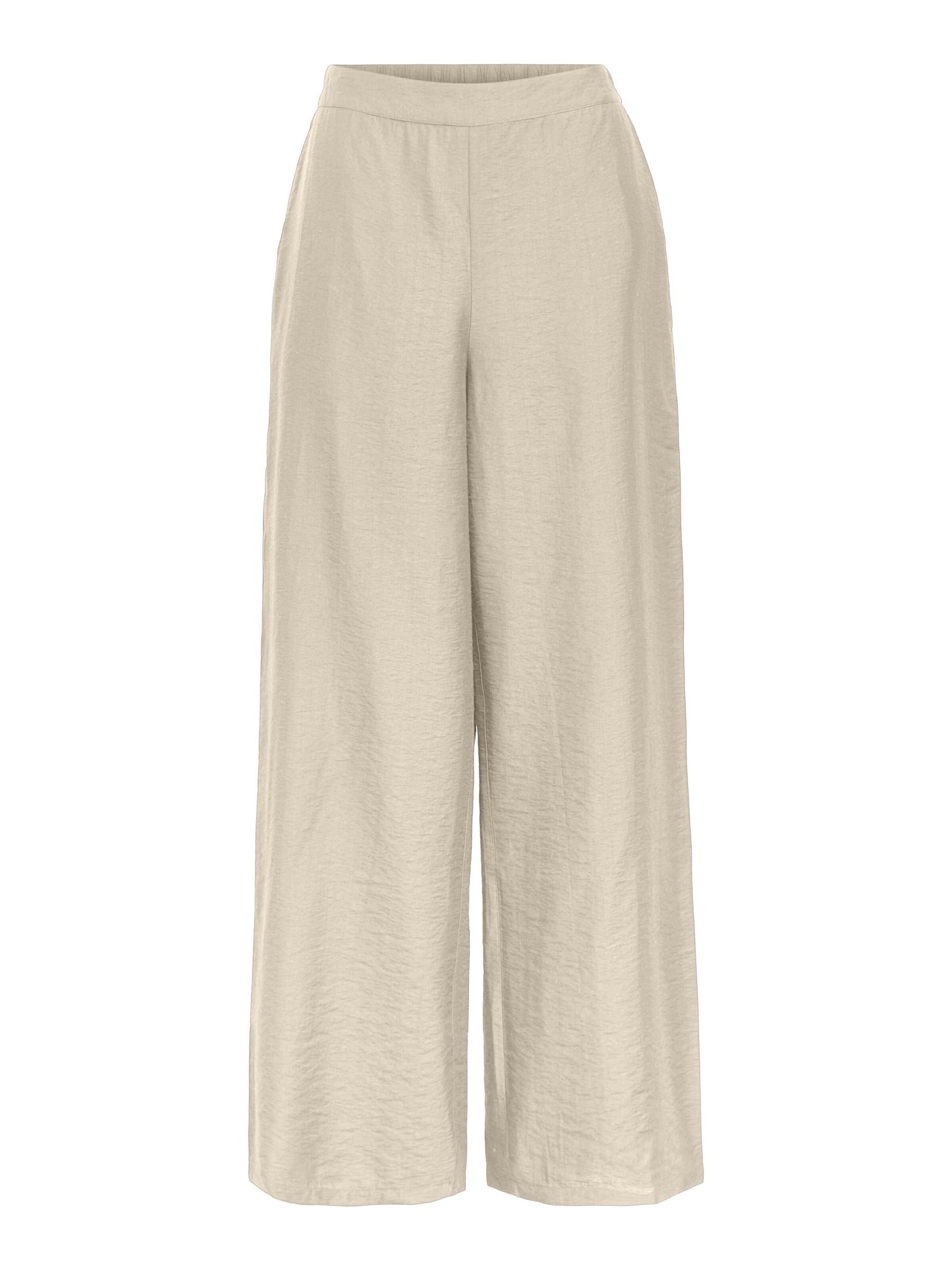 OBJECT Wide Leg Hose in Weiß: Vorderseite