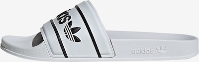 ADIDAS ORIGINALS Rantakengät 'Adilette' värissä musta / valkoinen, Tuotenäkymä