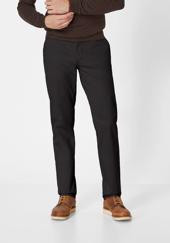 REDPOINT Slim fit Chino Pants in Black: front