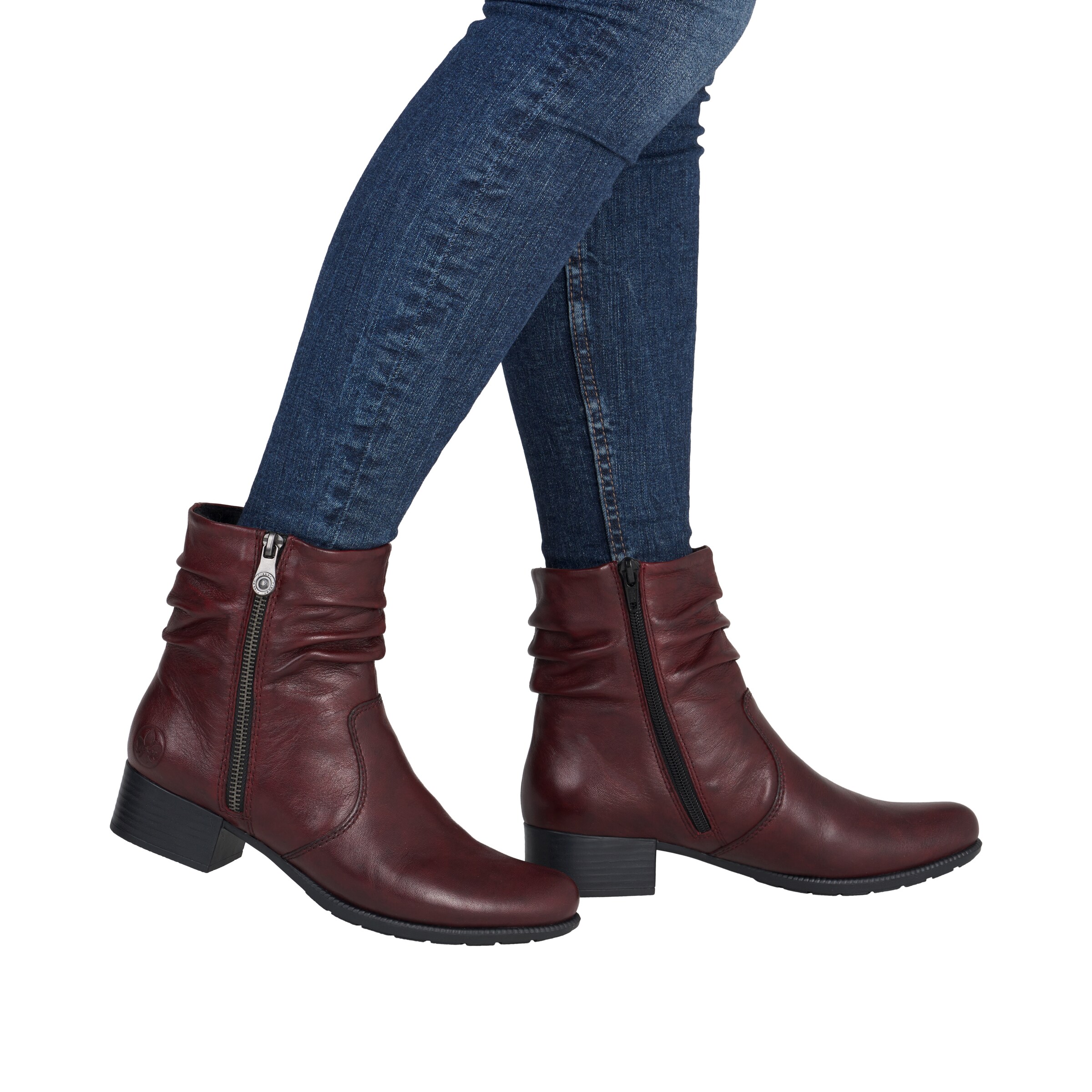 Rieker Booties '78656' in Red