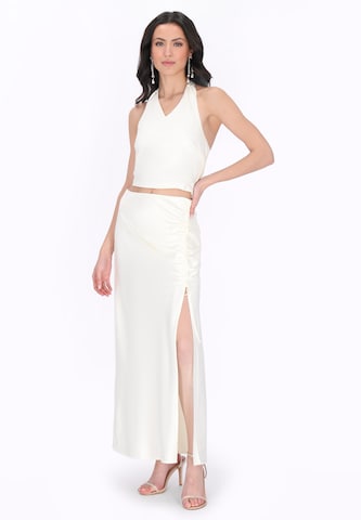 Haut 'Festive' faina en blanc