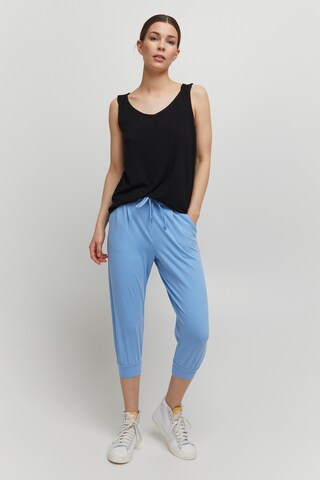 b.young Tapered Bandplooibroek 'PANDINA' in Blauw