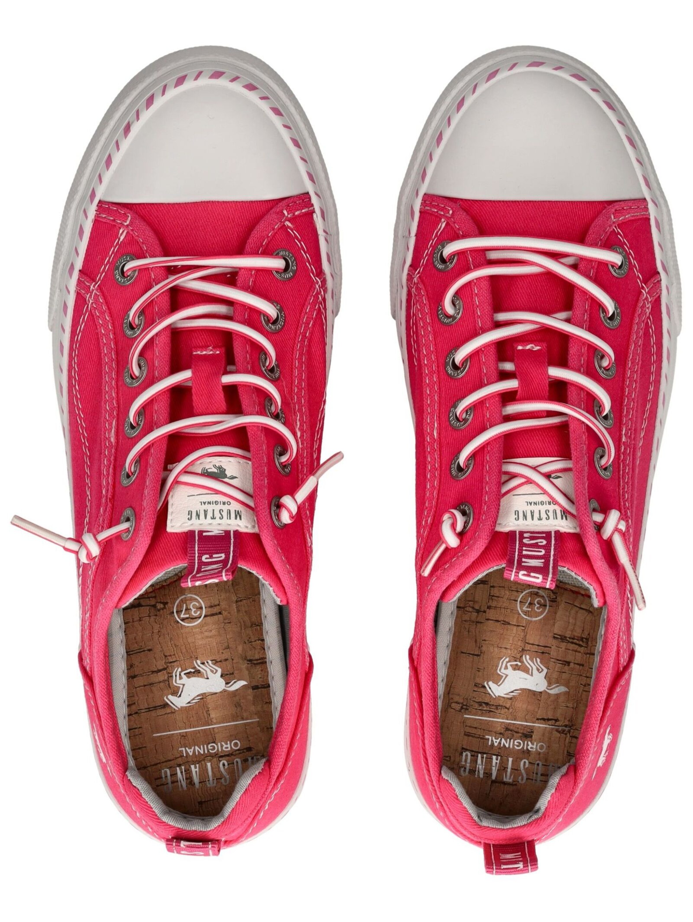 Baskets basses MUSTANG en rose