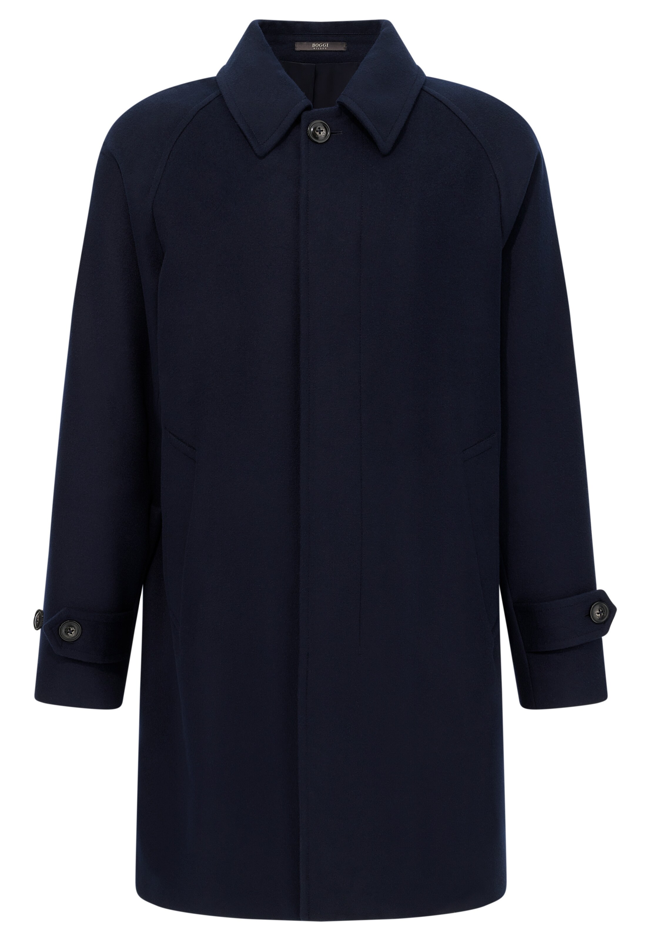 Boggi Milano Winter coat in Blue: front