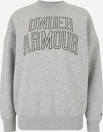 UNDER ARMOURSportska sweater majica 'Rival' - siva boja: prednji dio
