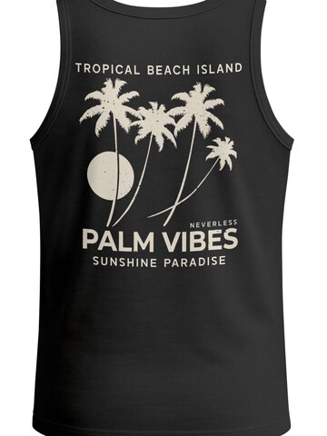 Neverless Shirt 'Palm Vibes' in Black: front