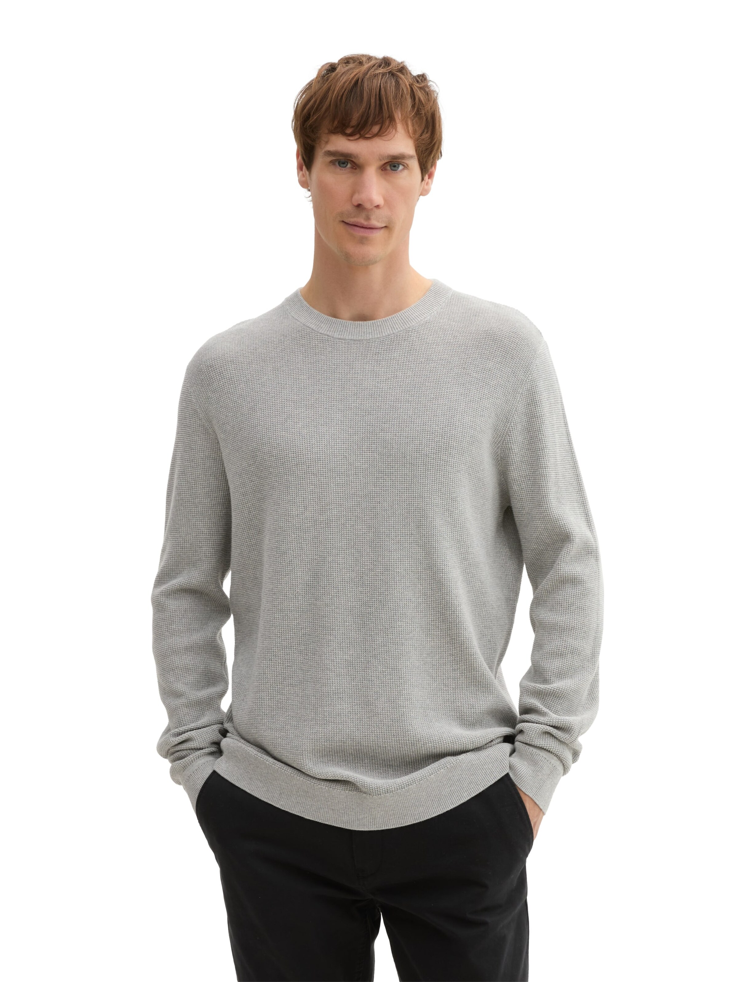 TOM TAILOR Свитер в Серый: спереди