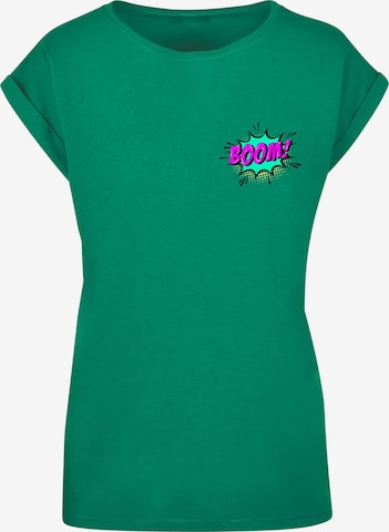 Merchcode Shirt 'Boom Comic' in Green: front
