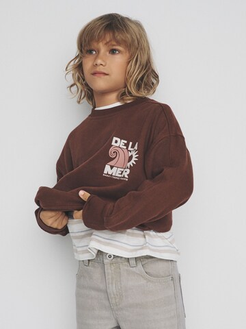 The Set Sweatshirt in Beige: Vorderseite