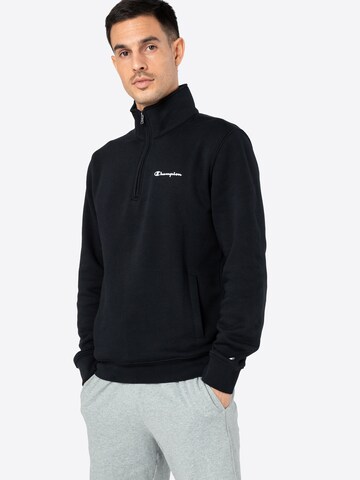 Champion Authentic Athletic Apparel Regular Fit Sweatshirt in Schwarz: predná strana