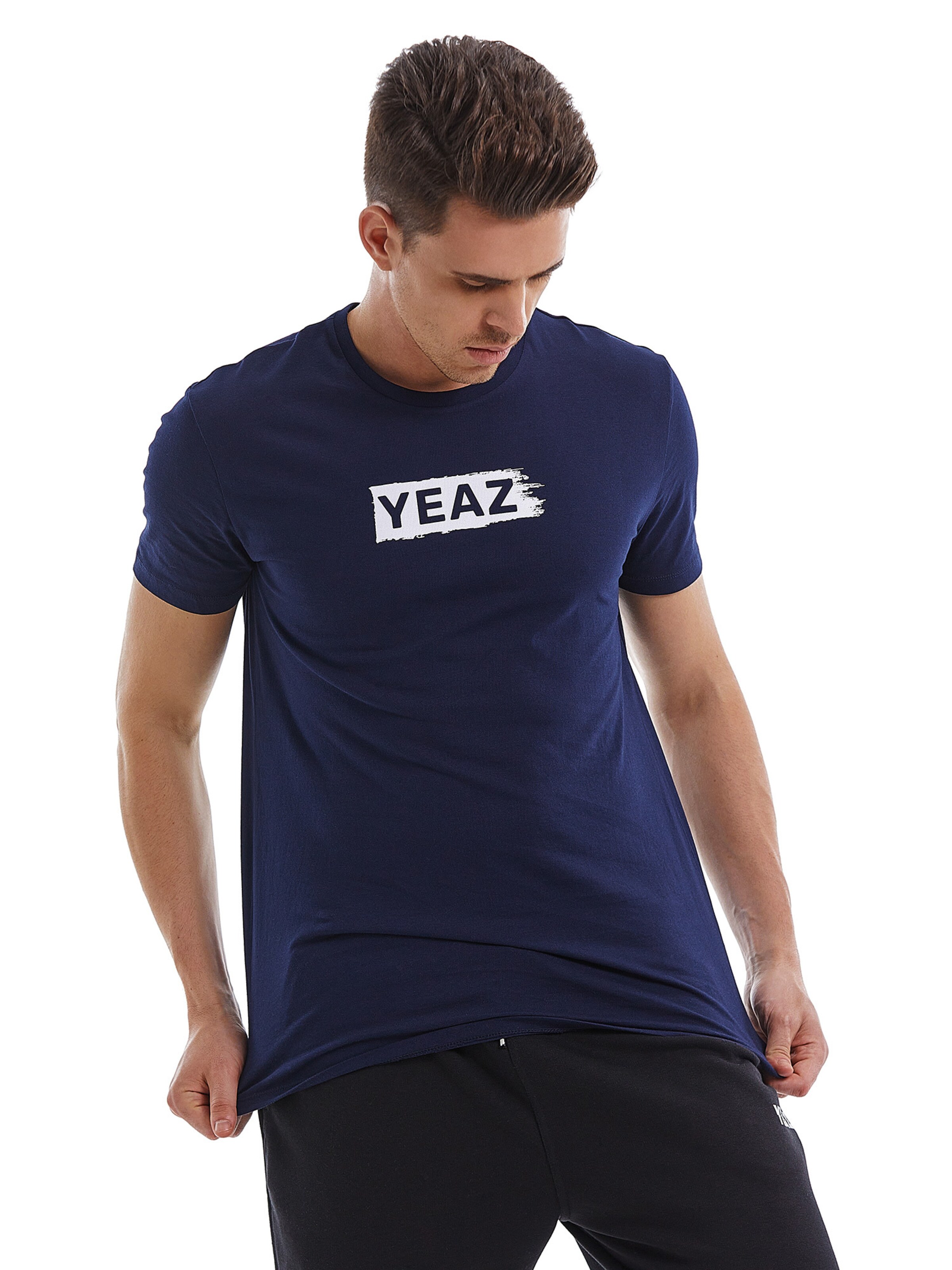 YEAZ T-shirt 'Chay' i blå: framsida