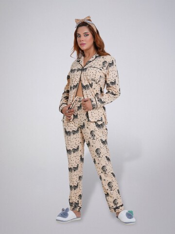 LEAFLETIC - Pijama en beige