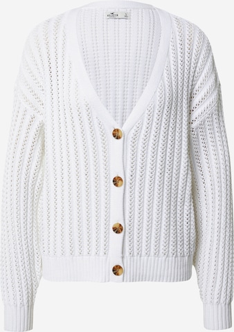 HOLLISTER Knit Cardigan 'EMEA' in White: front