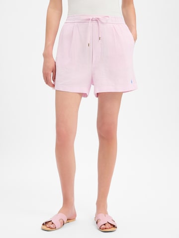 Polo Ralph Lauren Regular Broek in Roze: voorkant