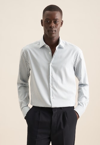 SEIDENSTICKER Regular fit Business shirt in Green: front