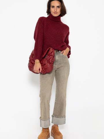 SASSYCLASSY Oversized Sweater in Red