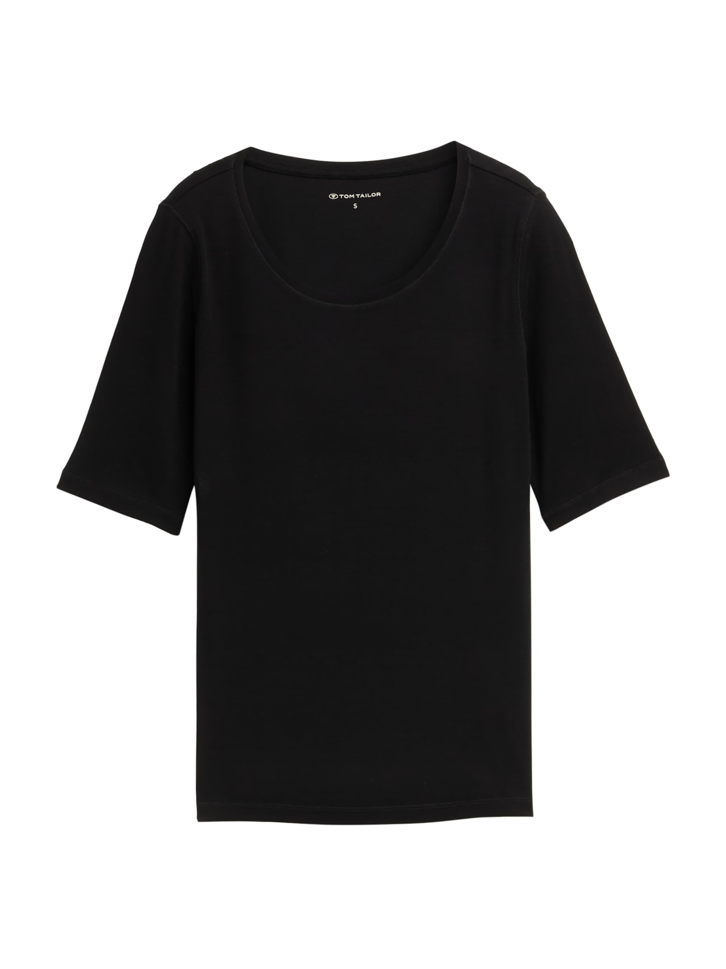 TOM TAILOR Футболка в Черный: спереди
