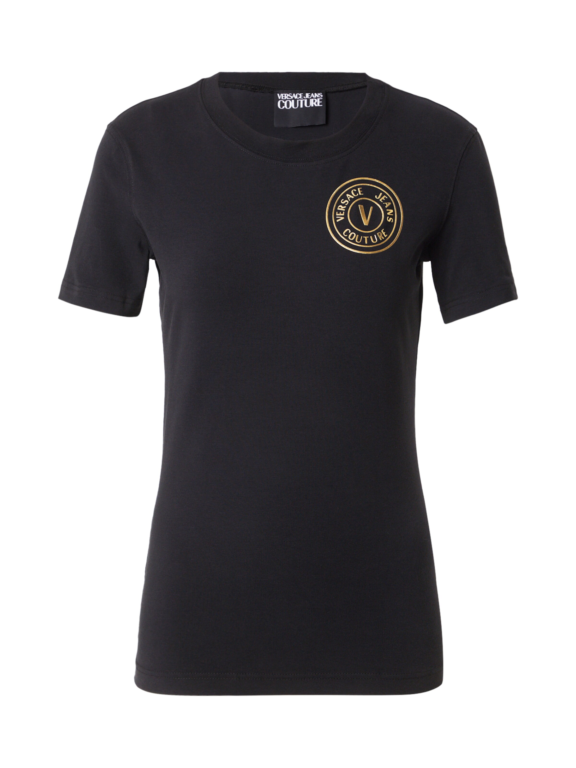 Versace Jeans Couture Тениска в черно: отпред