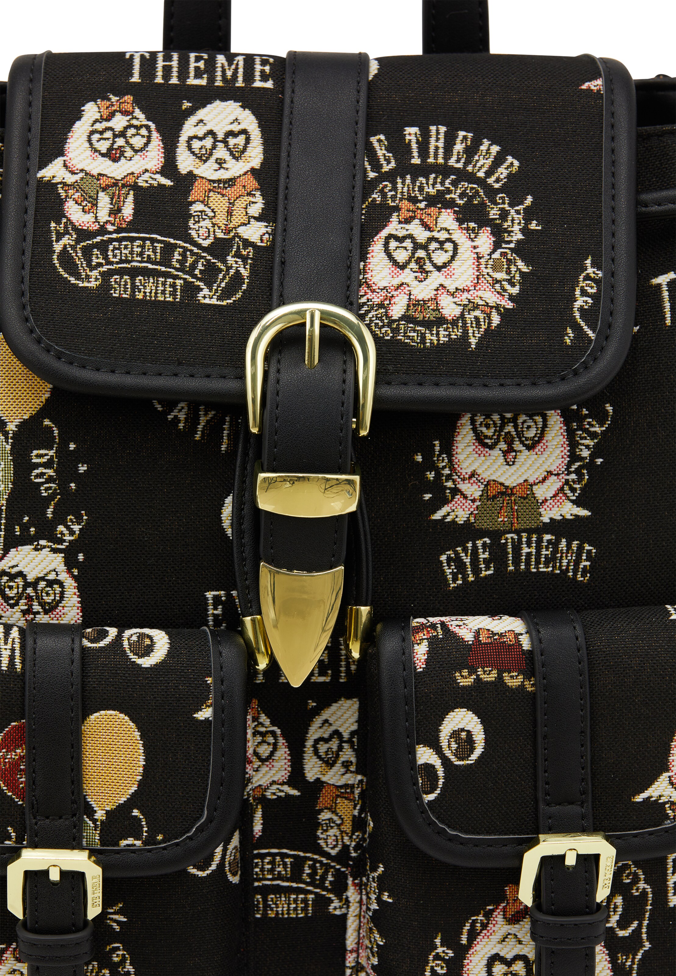 MYMO Nahrbtnik 'Pop Eyetheme' | črna barva