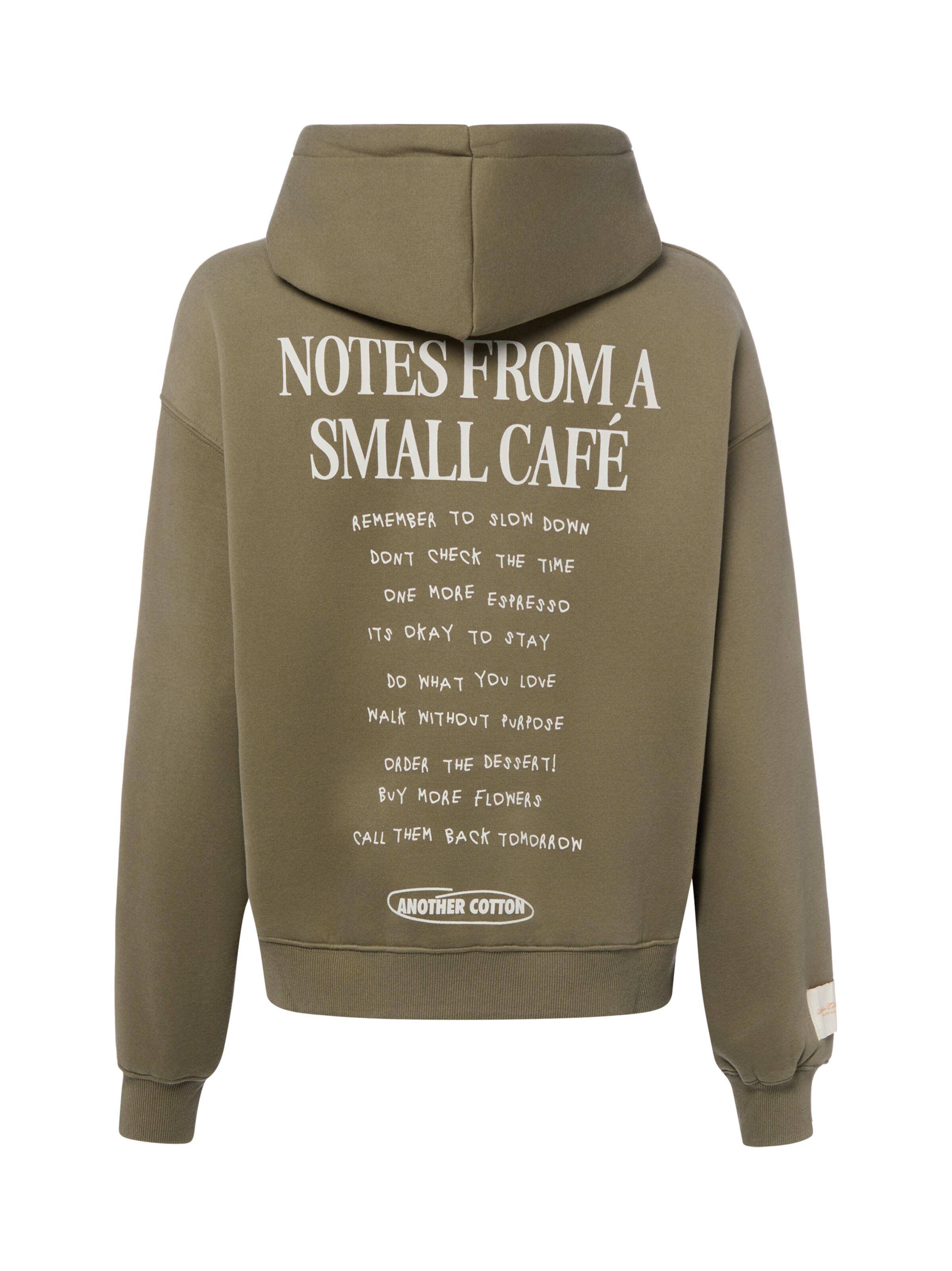 Another Cotton Lab Sweatshirt ' Notes ' in Grün