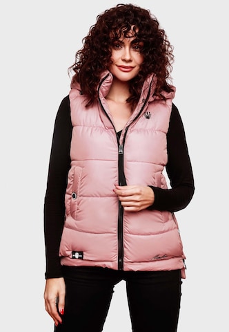 Gilet 'Zarinaa' MARIKOO en rose : devant