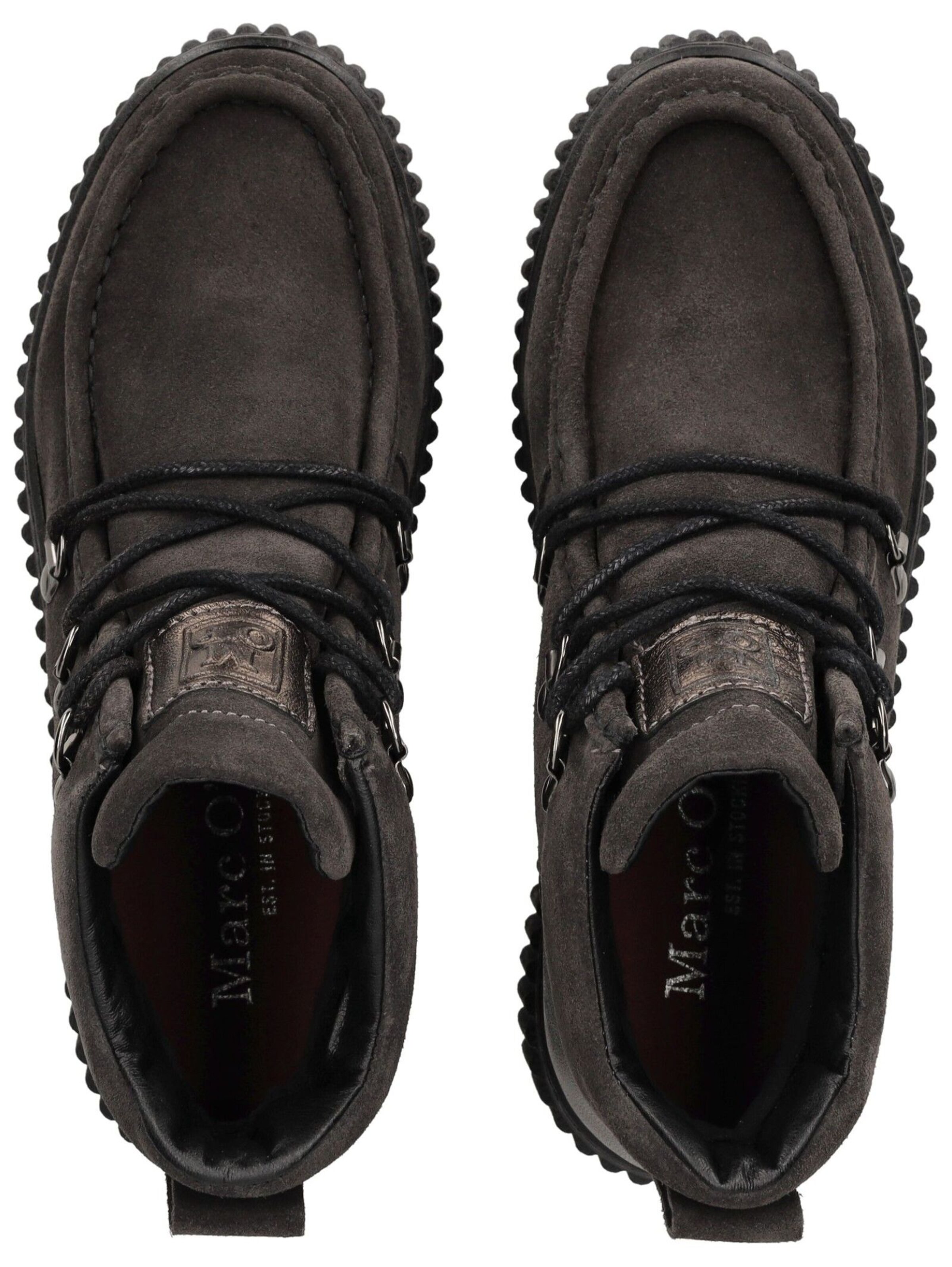 Marc O'Polo Lace-up bootie in Grey