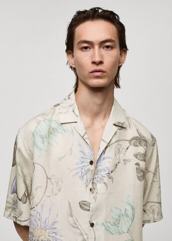 MANGO MAN Regular fit Overhemd 'Bari' in Grijs