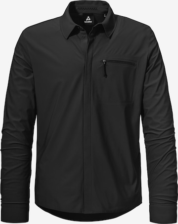 Schöffel Regular Fit Funktionshemd 'Calmay' in Schwarz: Vorderseite