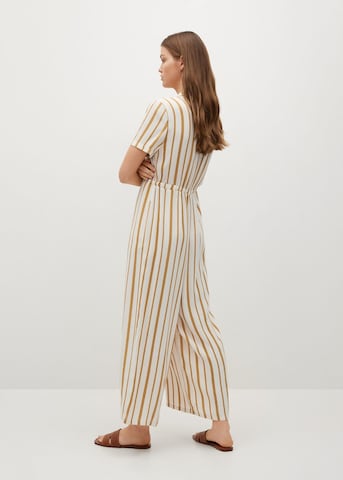 MANGO Jumpsuit 'Ray' in Beige