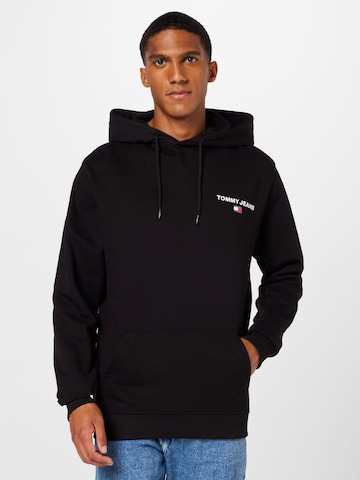 Tommy Jeans Sweatshirt in Schwarz: predná strana