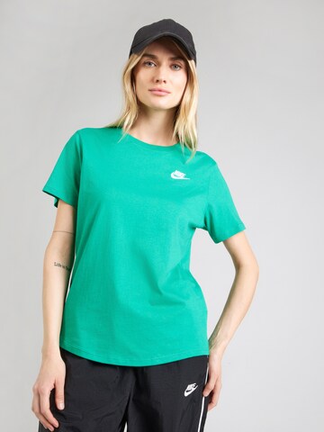 Nike Sportswear Póló 'CLUB' - zöld: elől