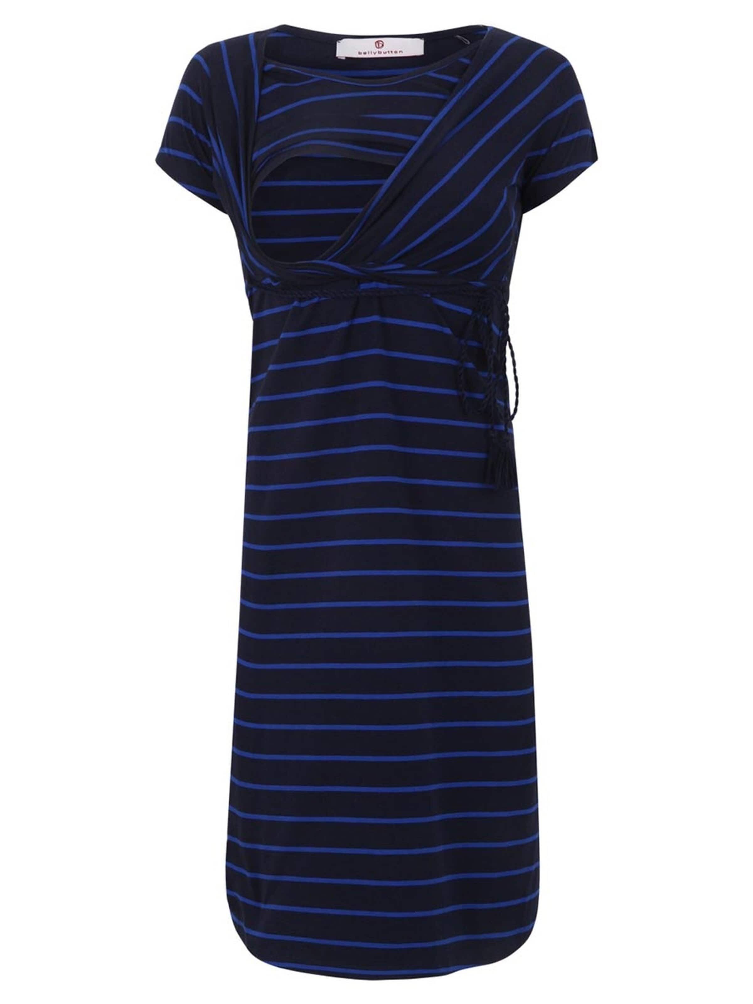 BELLYBUTTON Kleid 'Kleid kurzärmlig mit Stillfunktion'‌‌‌‌‌ in Blau