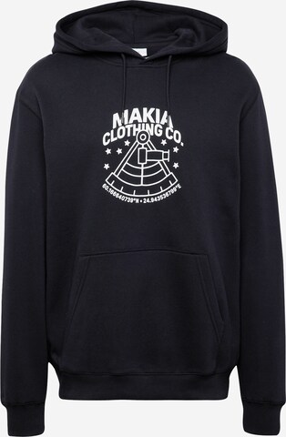 MAKIA Sweatshirt 'Sextant' in Zwart: voorkant