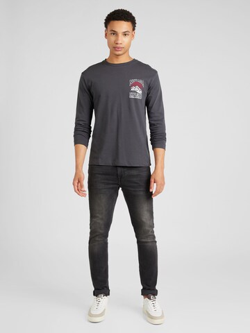 Key Largo Sweatshirt 'NEVADA ADVENTURE' in Grijs