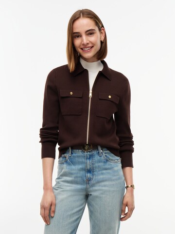 TOMMY HILFIGER Strickjacke in Braun: Vorderseite