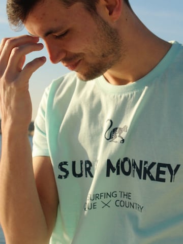 Surf Monkey - Camiseta en verde